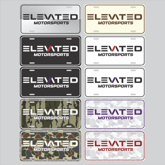 Elevated Custom License Plates
